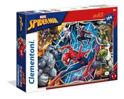 Puzzle maxi 104 elementy. Supercolor. Spider-Man