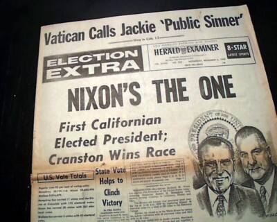Richard Nixon Wins United States 46th Presidential Election