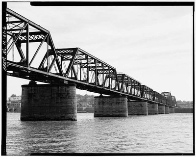 Alton Bridge,Spanning Mississippi River,Alton,Madison County,Illinois,IL,HABS,5