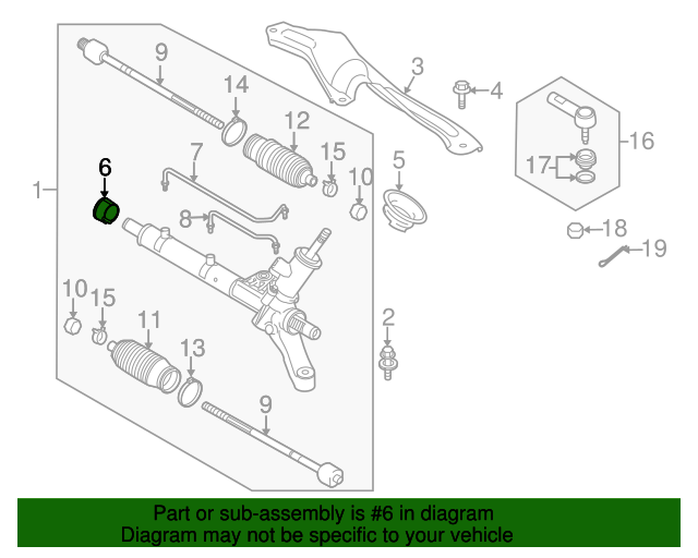 NEW Rack and Pinion Mounting Bushing for Suzuki SX4 20072013 eBay