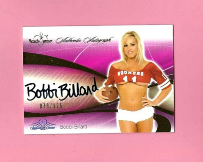 2008 BENCHWARMER BOBBI BILLARD GOLD FOIL AUTO CARD #78/125 NRMT-MT