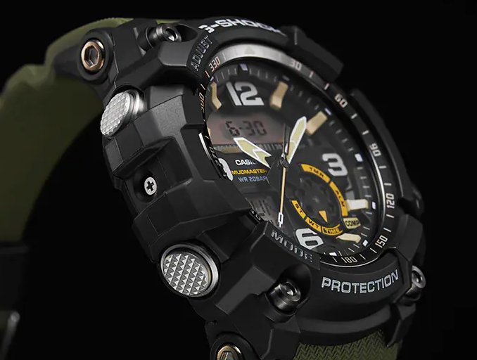 Pre-owned Casio Authentic G-shock Gg-1000-1a3 Mudmaster Compass Thermometer Military Watch