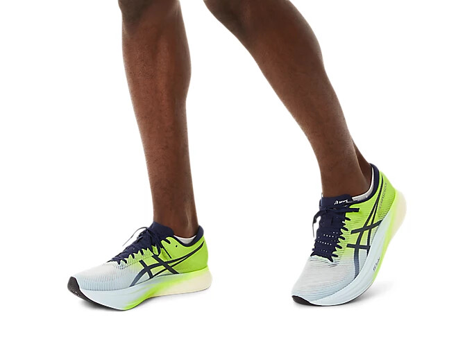 Pre-owned Asics Metaspeed Sky+ 1013a115 301 Hazard Green Sky Running Shoes