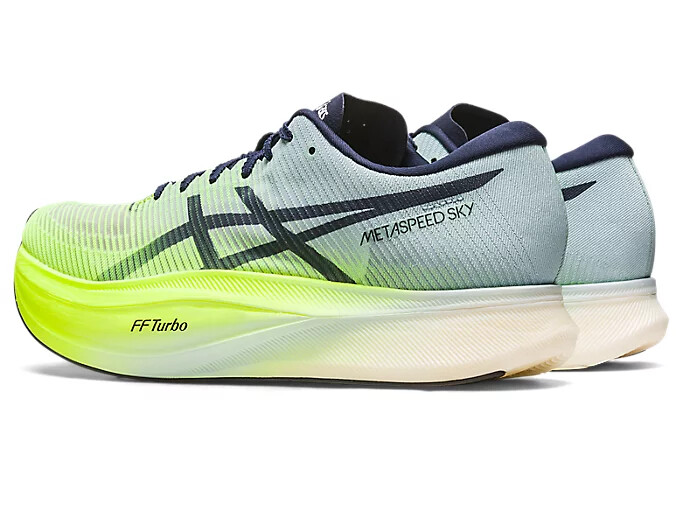 Pre-owned Asics Metaspeed Sky+ 1013a115 301 Hazard Green Sky Running Shoes