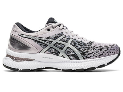 

Женские беговые кроссовки ASICS Gel-Nimbus 22 Knit, Haze/Pure Silver