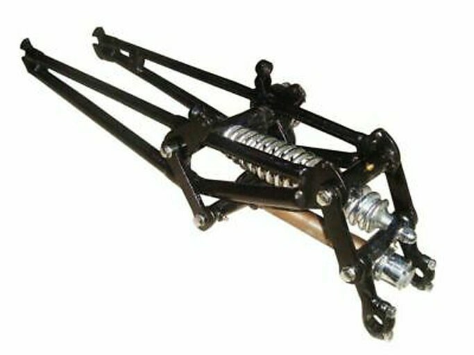 BSA M20 M21 500cc Front Girder Fork Springer Chrome Black painted 
