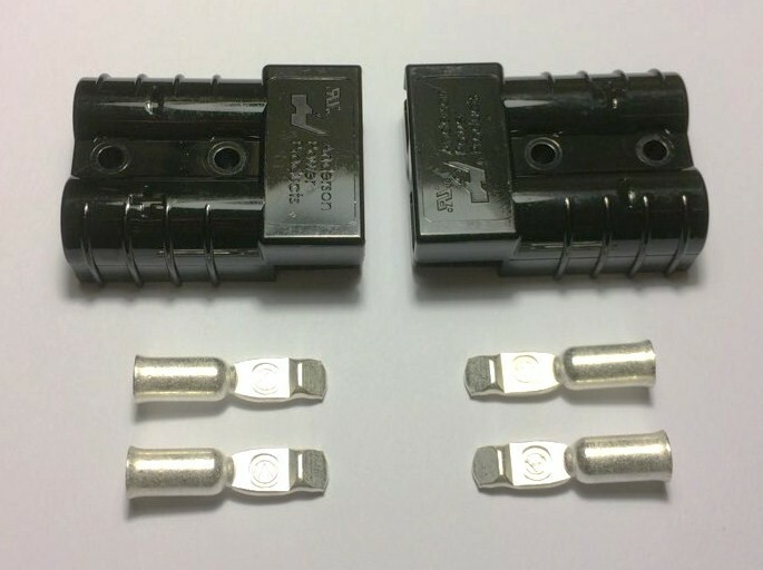 Anderson SB50 Connector 50 Amps Black Housing, 6, 8, or 10/12 AWG Contacts