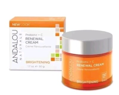 Andalou Naturals - Probiotic + C RENEWAL CREAM -  1.7 oz - New In Box