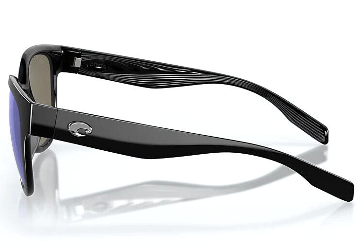 Pre-owned Costa Del Mar Salina Polarized Sunglasses Black / Blue Mirror Glass 580g