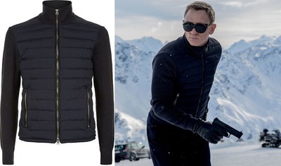 SPECTRE Daniel Craig Knitted Sleeve Bomber Jacket - James Bond Jacket