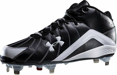 Мужские бейсбольные бутсы Under Armour Twin Bill II IC, черный/белый, 14 D США