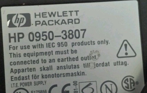 HP 18V 0950-3807 ADP-40RB  POWER SUPPLY WITH CORD FOR HP DESK/OFFICEJET PRINTERS