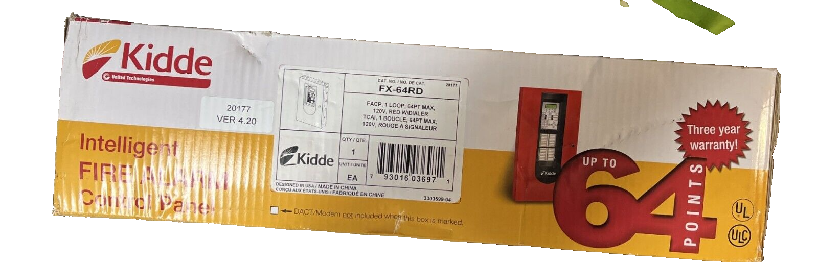 Kidde Commercial Fire Alarm Panel