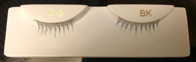 Unknown Brand D5 Short SPIKEY Upper BLACK Doll Eye Lashes 5/8'' x 1/4'' NOS