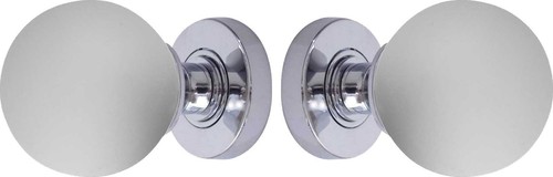 ASSA ABLOY Lot De 4 Poignées San Diego Sur Plaque Courte - Alu Argenté