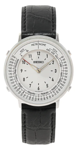Pre-owned Seiko Metronome Watch Standard Line [limited Edition] Classic Band Type In Monotone