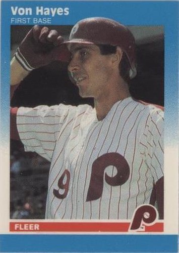 1987 Fleer Classic Miniatures - Von Hayes #51