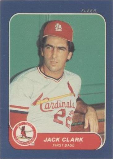 1986 Fleer 经典微缩模型 - Jack Clark #6
