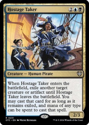 Hostage Taker - Thunder Junction Commander OTC - Rare - MTG Magic Pack fresh