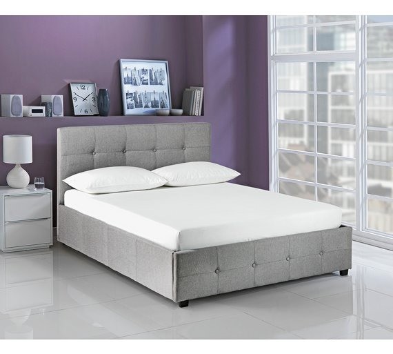 New Super king Bed frame. Otto bed (end lifts) Grey fabric. Bargain