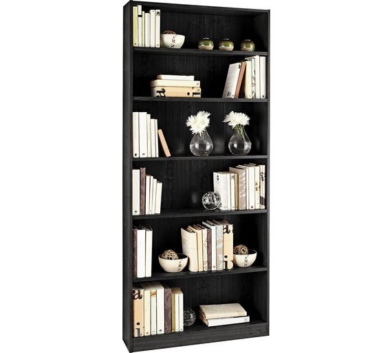 Tall deep black bookcase with adjustable shelves in Aberdeen Gumtree