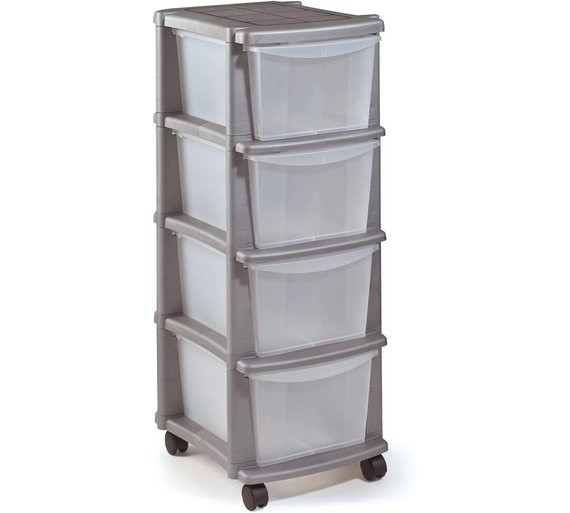 Argos 4 Unit Plastic Storage Unit Great Condition in Hampstead