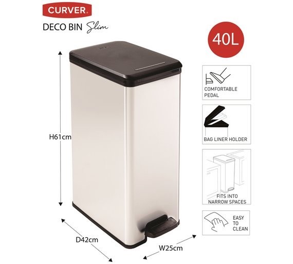 Curver 40litre slim rectangular kitchen bin as new in Finsbury Park, London Gumtree