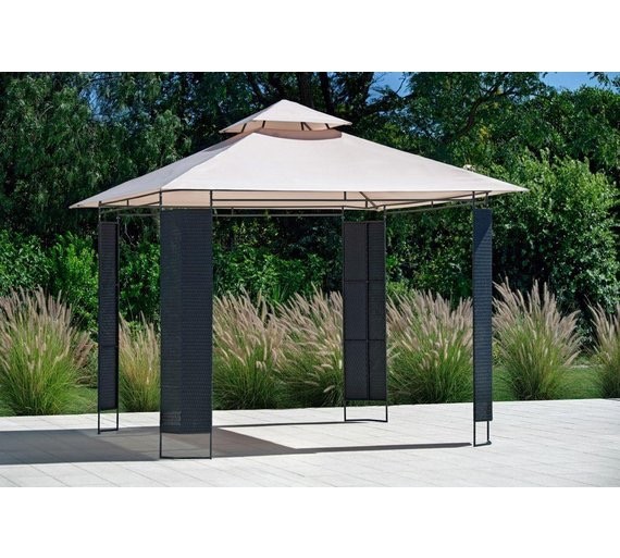 Black rattan gazebo 3m x 3m in Somercotes, Derbyshire Gumtree