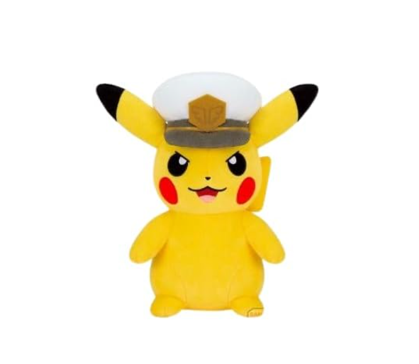 Покемон БАНПРЕСТ Мофугутто Плюшевый капитан Пикачу с открытым ртом