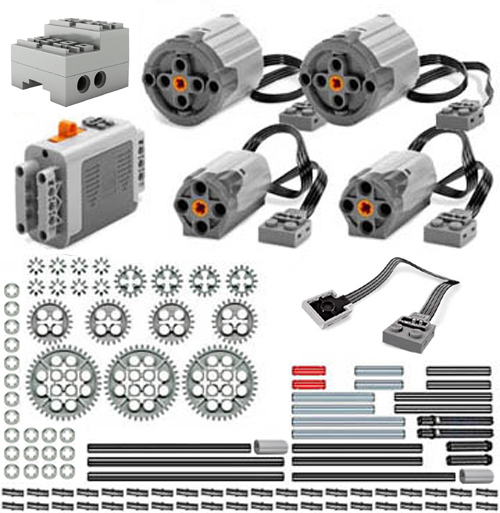 Lego Power Functions PRO-SBRICK (technic,motor,gear,pin,axle,bush,receiver,car)