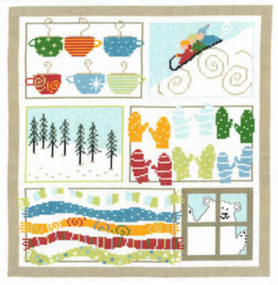 Imaginating Cross Stitch Pattern - 3180 Winter Sampler