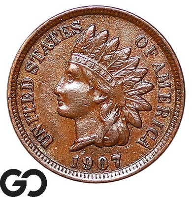 1907 indian head penny uncirculated
