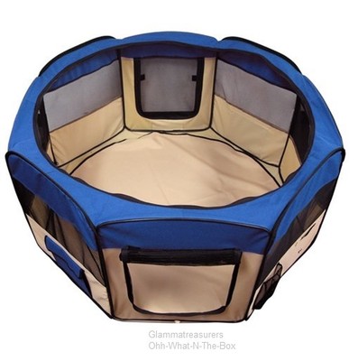 Dog Enclosure Gate Folding Travel Playpen Kennel Puppy Pet Portable Shelter
