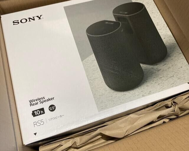 【３連休セール】SONY SA-RS5 24年7月購入！美品！ Sony SA-RS5 Wireless Rear Speaker Black with Box & AC