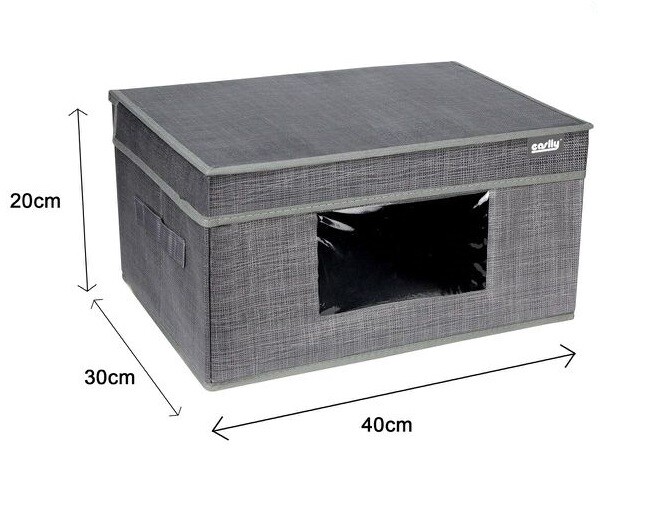Box Scatola Salvaspazio Portatutto Contenitore Organizer 40x30x20cm 69699-2 dfh
