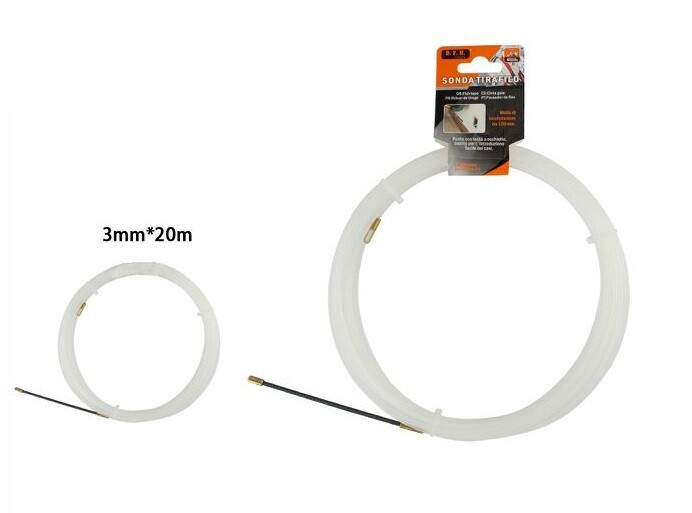 Sonda Tirafilo Elettrica In Nylon Passacavo Arnocanali Diam 3mm Lungh 20mt dfh
