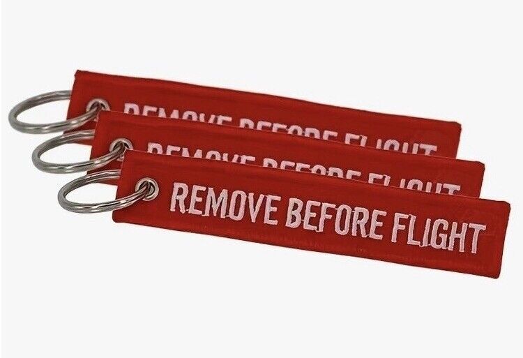 Airplane Maintenance - REMOVE BEFORE FLIGHT Keychain - $4.50 (Shown as 3 Pack)