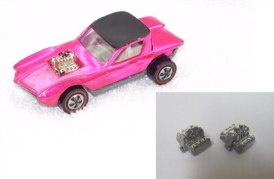 Hot Wheels Redline PYTHON  ENGINE Motor Repro Reproduction US Version (Qty 2)