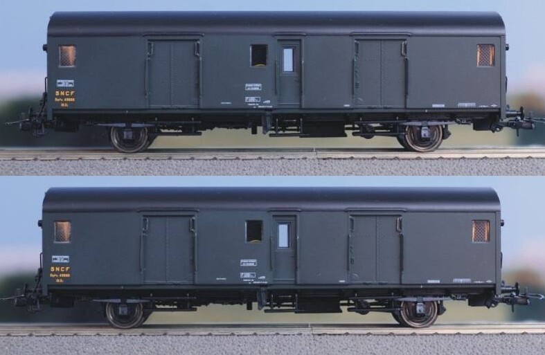 Ls Models Mw30303 - Coffret 2 Fourgons Type Dqd2m + Feux De Convoi - Ho (1:87)