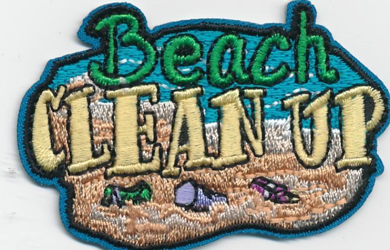 Girl Boy Cub BEACH CLEAN UP Coastal Pick Fun Patches Crests Badges SCOUT GUIDE