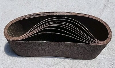 Sanding Belts , 4 In X 24'' , Three-M- Resin Bond Cloth,  9 - PACK,  80-GRIT