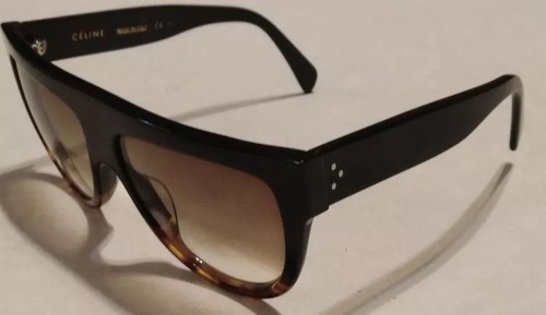 Celine CL41026/S Sunglasses Black Havana Tortoise Fade Frame Brown Gradient Lens