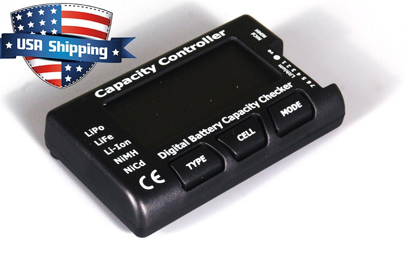 Digital Battery Capacity Checker Tester RC CellMeter 7 for LiPo LiFe Li-ion NiMH
