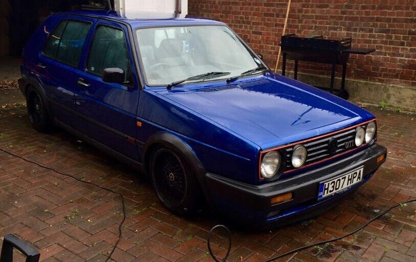 Golf Gti Mk2 Blue 8v H Reg Black Leather Interior And Mint Condition Lowered In Greenwich London Gumtree