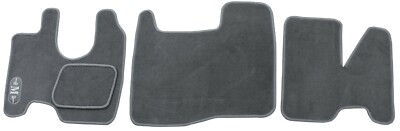 Mercedes Atego ab 2005 Passform Fußmatten Fahrerhaus Velour Grau