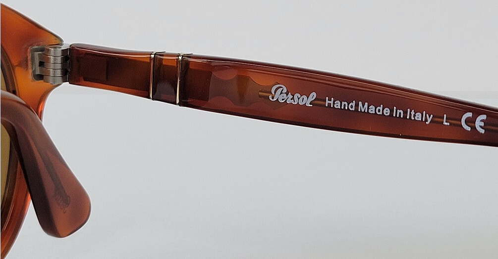 Pre-owned Persol 649 Sunglasses Light Havana 96/33 Authentic Size 54m In Brown