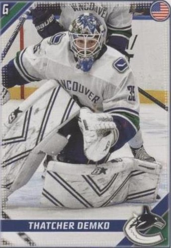 2019-20 Topps NHL Stickers - Thatcher Demko #473