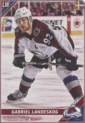 2019-20 Topps NHL Stickers - Gabriel Landeskog #134