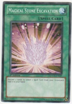Magical Stone Excavation - SDMA-EN027 - Common - 1st Edition x3 - Lightly Played