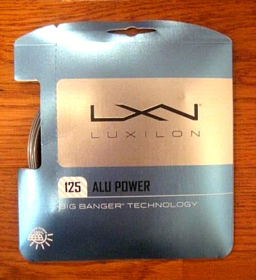 Luxilon ALU Power 125 Tennis String - 17 Gauge - Silver
